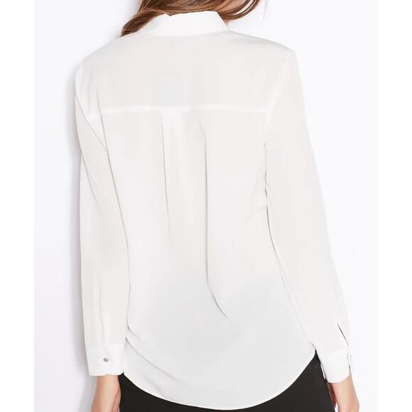 Topshop Pocket Detail Button Down Shirt in White - Picture 3 of 13